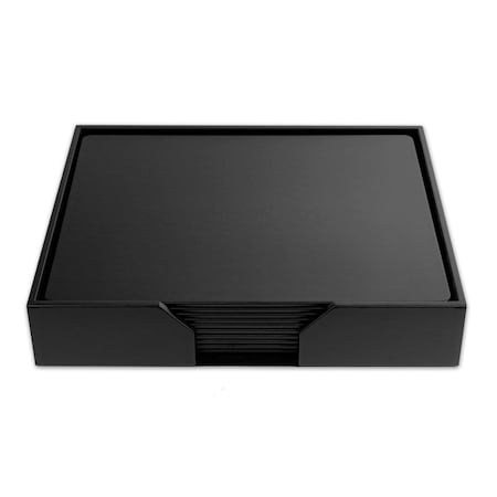 Dacasso Black Leather 11 Piece Conference Room Set, 17 x 14 Size Pads DF-1064